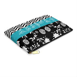 ASL Bag "Floral-Chevron" Zippered Polyester ASL Accessory Bag