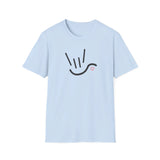 ASL Shirt "ILY Heart" Unisex Short Sleeve Sign Language T-Shirt