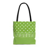 ASL Bag "Polka-Dots" Polyester 16x16 ASL Tote Bag