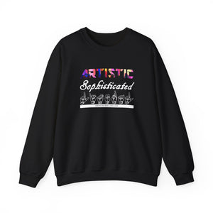 ASL Shirt "Artistic Literal" Unisex Crewneck ASL Sweatshirt