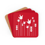 ASL Merchandise "ILY Sprout" Corkback ASLCoaster Set