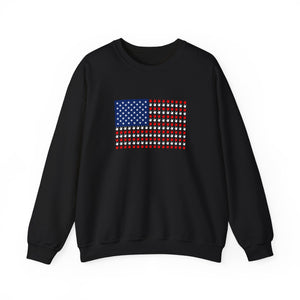 ASL Shirt "ILY Flag USA" Unisex Crewneck ASL Sweatshirt