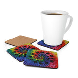 ASL Merchandise "ILY Tie-Dye" Corkback ASL Coaster Set