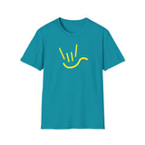 ASL Shirt "ILY Heart" Unisex Short Sleeve Sign Language T-Shirt