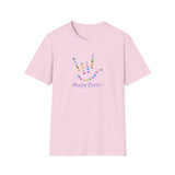 Holiday "Easter Eggs ILY" Unisex Short Sleeve ASL Easter T-Shirt