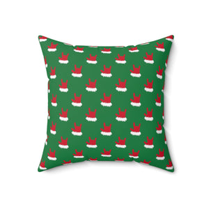 Holiday "Santa ILY" Christmas ASL Throw Pillow - Multiple Sizes