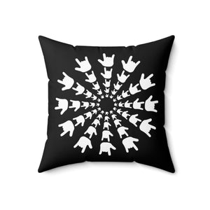 ASL Home Decor "ILY Burst" ASL Throw Pillow - Multiple Sizes