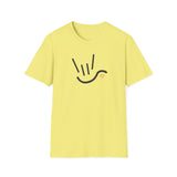 ASL Shirt "ILY Heart" Unisex Short Sleeve Sign Language T-Shirt