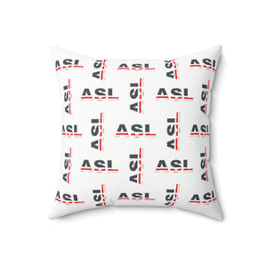 ASL Home Decor "Flag Letters" ASL Throw Pillow - Multiple Sizes