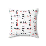 ASL Home Decor "Flag Letters" ASL Throw Pillow - Multiple Sizes