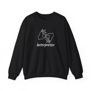 ASL Shirt "Interpreter" Unisex Crewneck ASL Sweatshirt