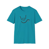 ASL Shirt "ILY Heart" Unisex Short Sleeve Sign Language T-Shirt