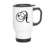 Sign Language Mug "ILY Monogram" Stainless Steel ASL Travel Mug - white