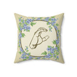 ASL Home Decor "Blue Floral" ASL Throw Pillow - Multiple Sizes