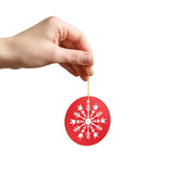 Holiday "ILY Snowflake" Ceramic ASL Christmas Ornament
