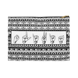 ASL Bag "Zentangle" Zippered Polyester ASL Accessory Bag