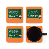 ASL Merchandise "ASL Learn It" Corkback ASL Coaster Set