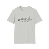 ASL Shirt "Hashtag ASL" Unisex Short Sleeve Sign Language T-Shirt