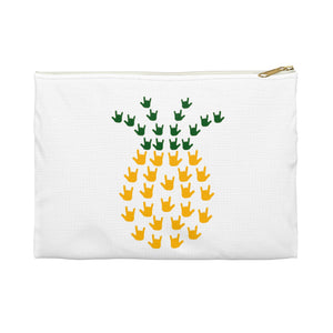 ASL Bag "ILY Pineapple" Zippered Polyester ASL Accessory Bag