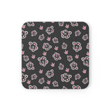 ASL Merchandise "ILY Floral" Corkback ASL Coaster Set