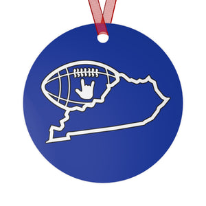 Holiday "Kentucky" Metal ASL Christmas Ornament