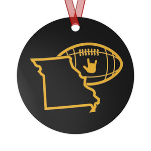 Holiday "Missouri" Metal ASL Christmas Ornament