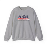 ASL Shirt "Flag Letters" Unisex Crewneck ASL Sweatshirt