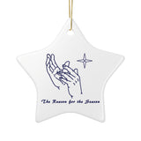 Holiday "ASL Jesus" Ceramic ASL Christmas Ornament