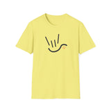 ASL Shirt "ILY Heart" Unisex Short Sleeve Sign Language T-Shirt