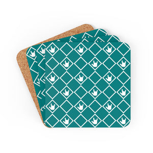 ASL Merchandise "ILY Squared" Corkback ASL Coaster Set