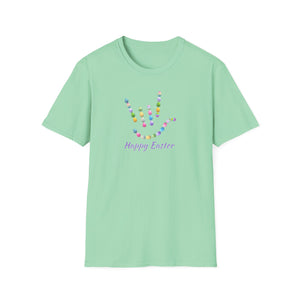 Holiday "Easter Eggs ILY" Unisex Short Sleeve ASL Easter T-Shirt