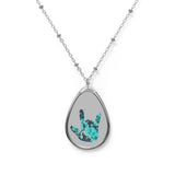 ILY Necklace "ILY Turquoise" Sign Language Jewelry