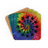 ASL Merchandise "ILY Tie-Dye" Corkback ASL Coaster Set