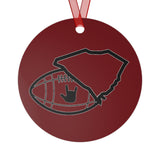 Holiday "South Carolina" Metal Christmas Ornament