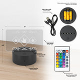 ASL Home Decor "ILY Squared" Sign Language LED Sign