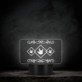ASL Home Decor "ILY Squared" Sign Language LED Sign