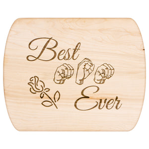 ASL Merchandise "Best Mom" Etched Maple Cutting Board