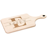 ASL Merchandise "Custom ASL" Etched Maple Paddle Cutting Board