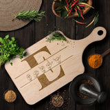ASL Merchandise "Custom ASL" Etched Maple Paddle Cutting Board