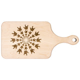 ASL Merchandise "ILY Burst" Etched Maple Paddle Cutting Board