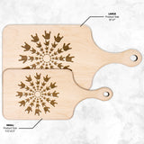 ASL Merchandise "ILY Burst" Etched Maple Paddle Cutting Board
