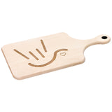 ASL Merchandise "ILY Heart" Etched Maple Paddle Cutting Board