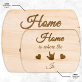 ASL Merchandise "ILY Home" Etched Maple Cutting Board