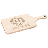 ASL Merchandise "Monogram" Etched Maple Paddle Cutting Board