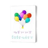 ASL Stationery "Balloons" Sign Language Birthday Cards