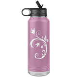 ASL Merchandise "ILY Bouquet" Etched ASL Water Bottle 32oz