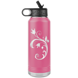 ASL Merchandise "ILY Bouquet" Etched ASL Water Bottle 32oz