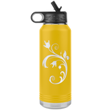 ASL Merchandise "ILY Bouquet" Etched ASL Water Bottle 32oz