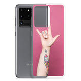 Sign Language Phone Case "ILY Pink" ASL Samsung Case