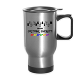 Sign Language Mug "Diversity" Stainless Steel ASL Travel Mug - silver